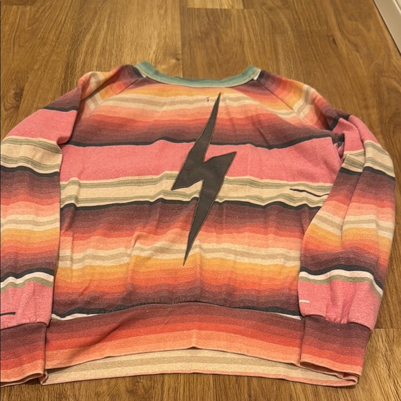 Aviator Nation bolt Tulum Sweater Lightning shirt sweatshirt women’s szMed - Picture 2 of 6